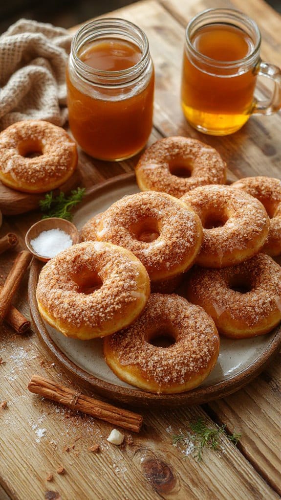Spiced Apple Cider Donuts 1 autumn flavored baked treats