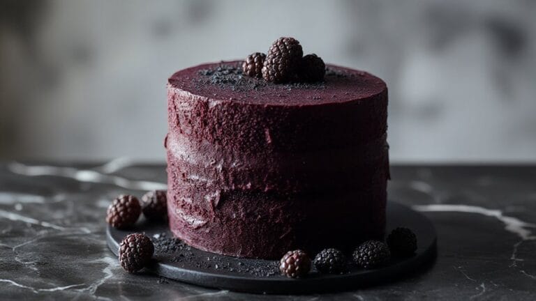 Blackberry Velvet Gothic Cake 1 blackberry velvet gothic dessert