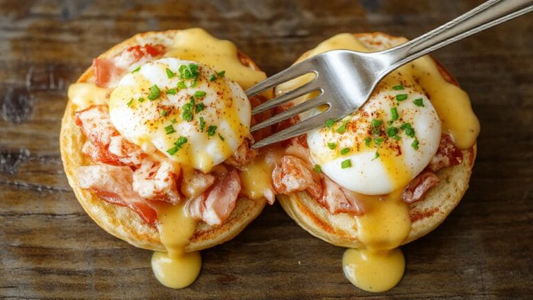 Bay Lobster Eggs Benedict With Cajun Hollandaise 1 cajun hollandaise lobster benedict
