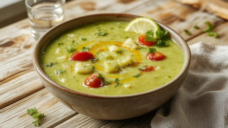 Chilled Avocado Soup 1 chilled creamy avocado delight
