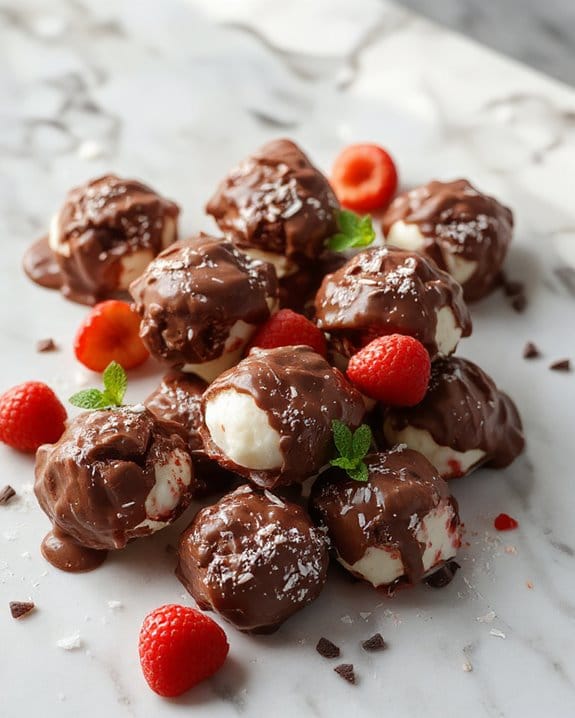 Chocolate Strawberry Yogurt Clusters 1 chocolate covered strawberry yogurt clusters