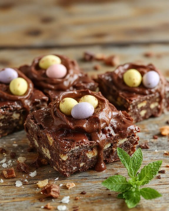 Chocolate Tiffin Easter Nest 1 chocolate easter nest tiffin
