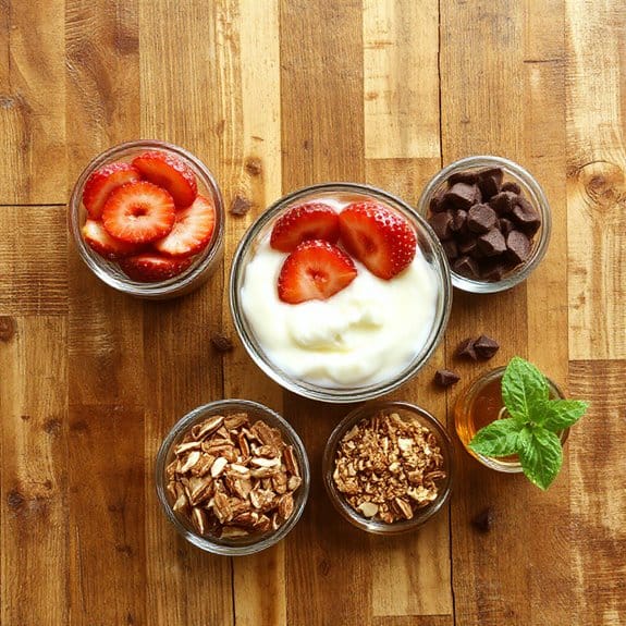 Chocolate Strawberry Yogurt Clusters 3 chocolate strawberry yogurt clusters