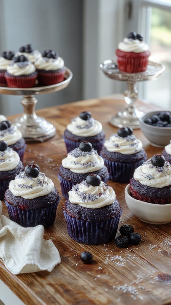 Blue Velvet Cupcakes 1 delicious blue velvet cupcakes