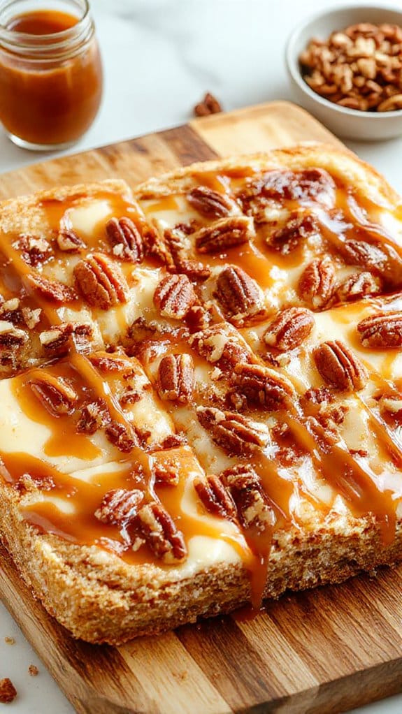 Caramel Cheesecake Bars 1 delicious caramel cheesecake bars
