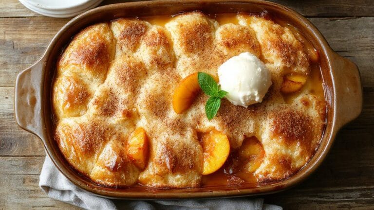 Peach Cobbler 1 delicious peach dessert recipe