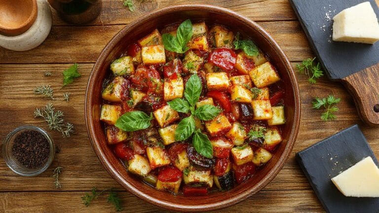 Summer Vegetable Ratatouille 1 farm fresh summer vegetable dish