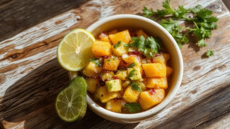 Mango and Avocado Salsa 1 fresh mango avocado blend