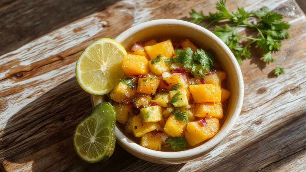 Mango and Avocado Salsa 13 fresh mango avocado blend