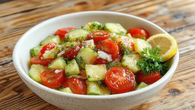 Cucumber and Tomato Salad 1 fresh vegetable salad recipe