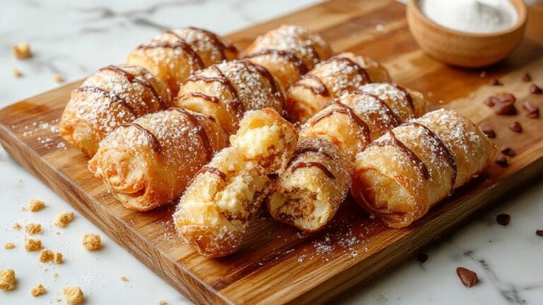 Cheesecake Egg Rolls 1 fried dessert pastry variation