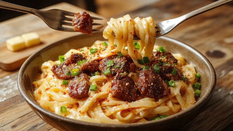 Garlic Butter Steak Lightning Noodles 1 garlic butter steak noodles