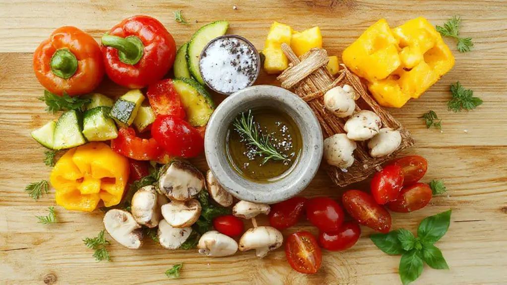 Grilled Veggie Skewers 3 grilled veggie skewers recipe