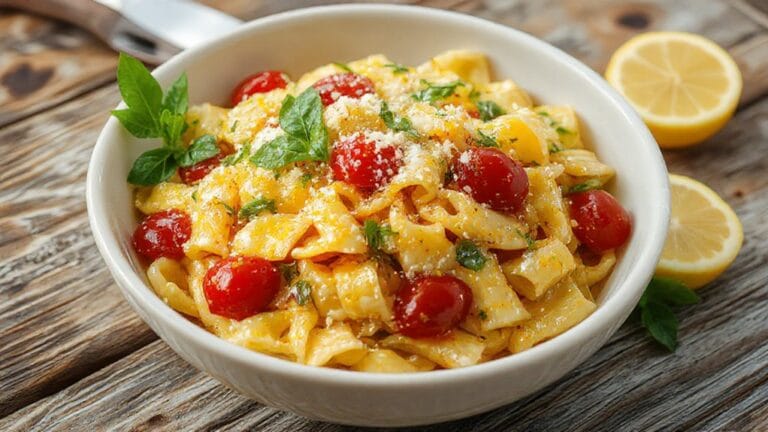 Lemon Basil Pasta Salad 1 lemon basil pasta salad