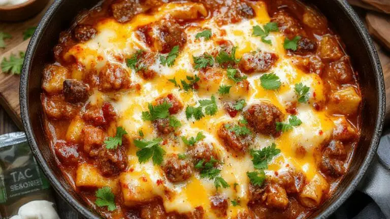 Beef Enchilada Pasta One-Pan Meal 1 one pan beef enchilada pasta