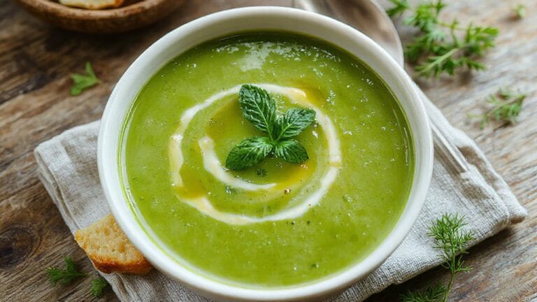 Chilled Pea Soup 1 refreshing cold pea soup
