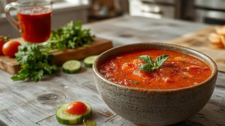 Chilled Gazpacho Soup 1 refreshing cold tomato soup