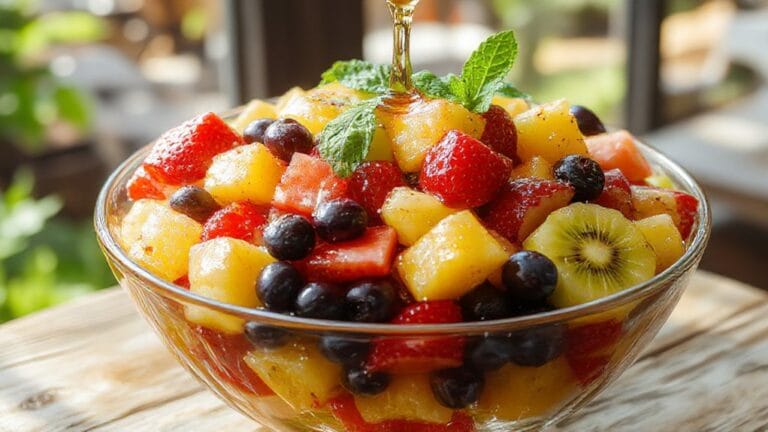 Summer Fruit Salad With Mint 1 refreshing summer fruit treat