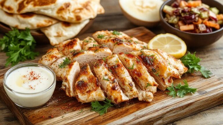 Chicken Shawarma With Creamy Garlic Sauce 1 savory chicken creamy sauce