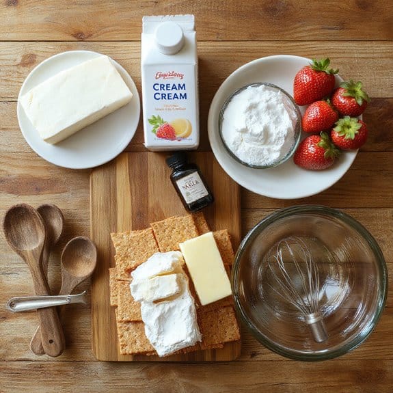 Strawberry Shortcake Cheesecake Cake 3 strawberry cheesecake dessert layers