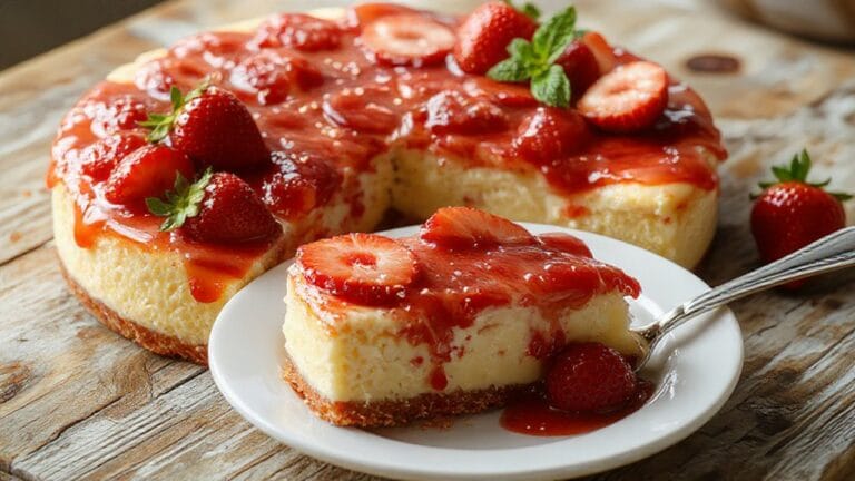 Strawberry Lemon Cheesecake 1 strawberry lemon flavored dessert