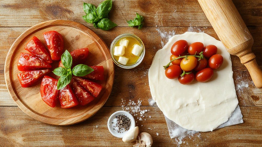 Tomato and Mozzarella Tart 3 tomato mozzarella tart recipe