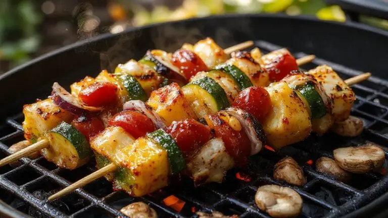 Grilled Veggie Skewers 1 veggies on skewers grilled