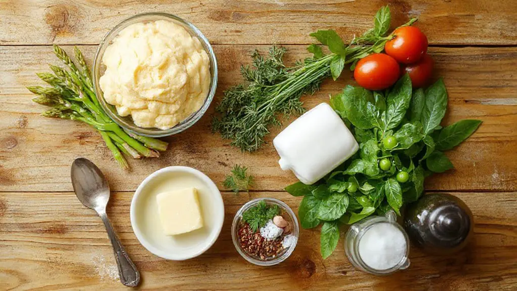 Cheesy Grits With Spring Vegetables 3 cheesy grits with vegetables