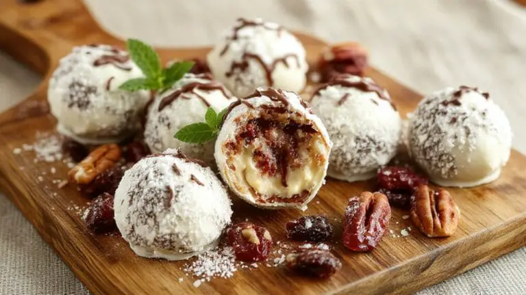 Cranberry White Chocolate Truffles With Pecans 1 cranberry pecan chocolate truffles