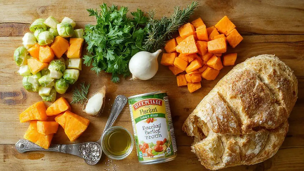Fall Vegetable Soup With Crusty Bread 3 hearty fall vegetable soup
