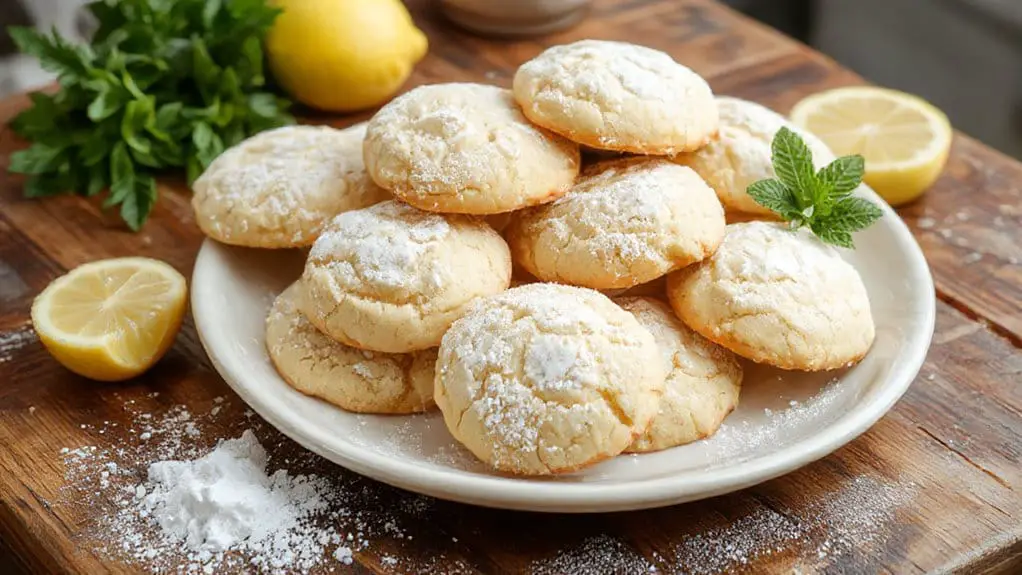 Easy Lemon Crinkle Cookies 2 lemon flavored crinkle cookies recipe