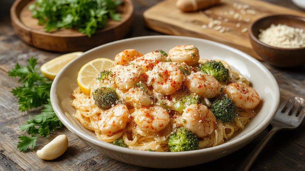Chicken and Broccoli Pasta With Garlic Shrimp 2 shrimp pasta with broccoli