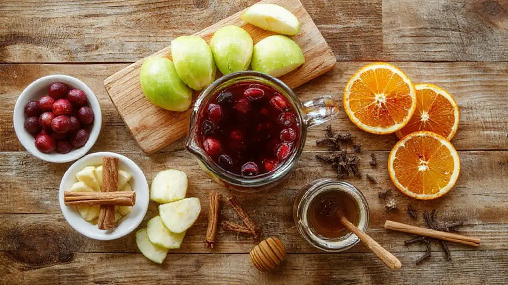 Spiced Cranberry Apple Cider 3 warm spiced cranberry apple cider
