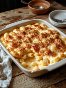 creamy baked cheese pasta