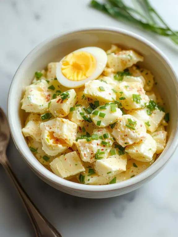 creamy egg mixture