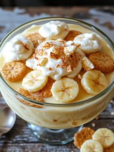 creamy layered dessert dish