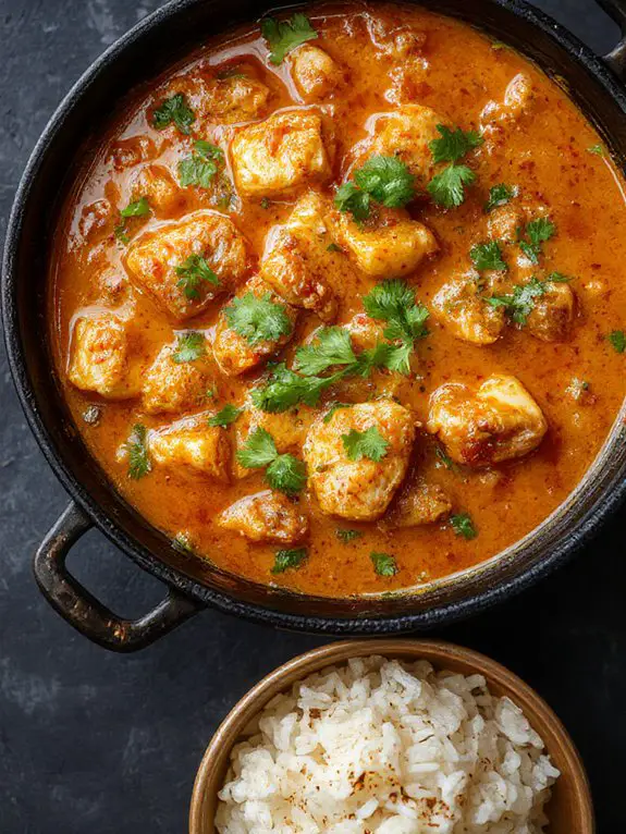 creamy spiced chicken dish