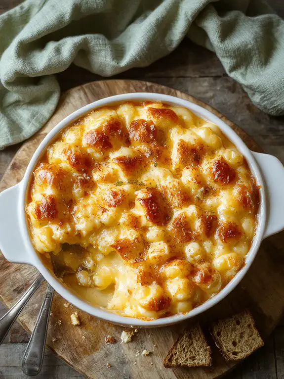 creamy triple cheese masterpiece