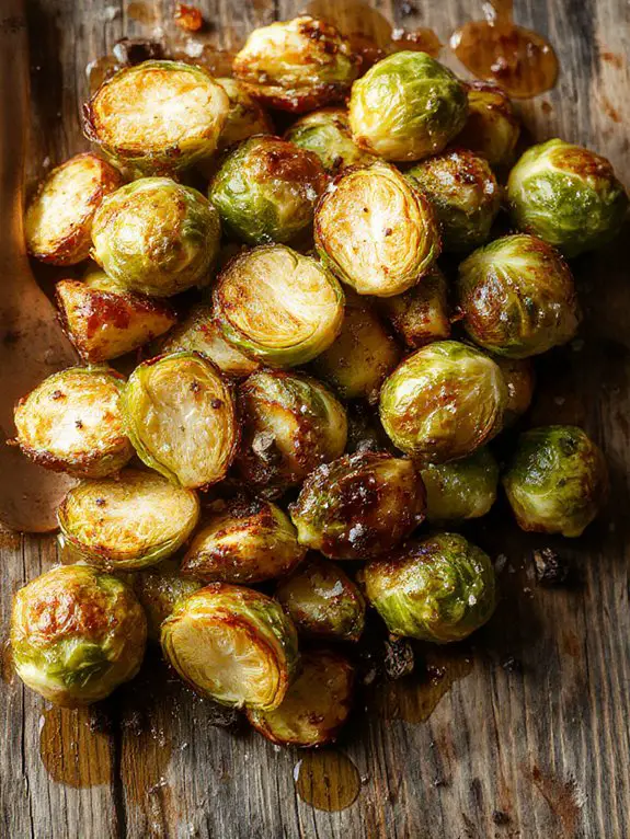 crispy caramelized brussels sprouts