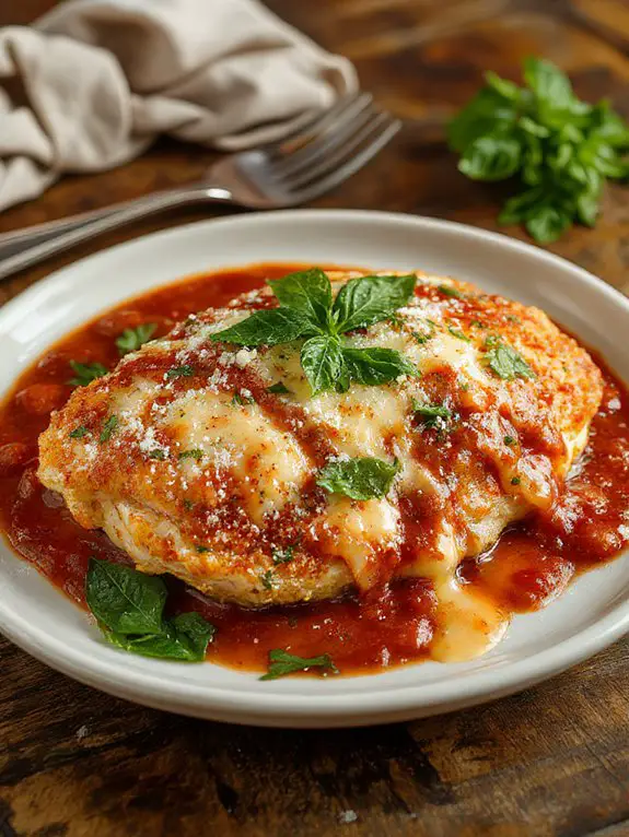 crispy parmesan coated chicken