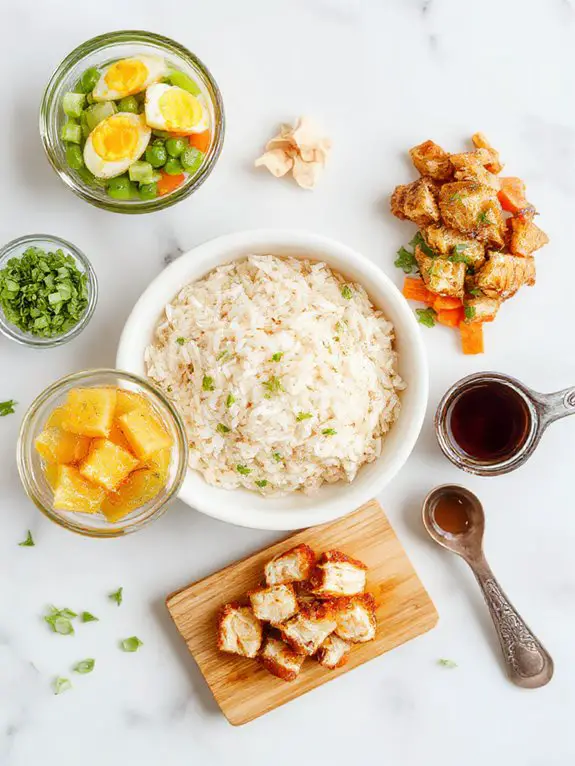 essential fried rice ingredients