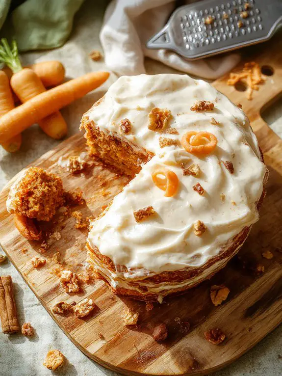 evenly grated carrot batter