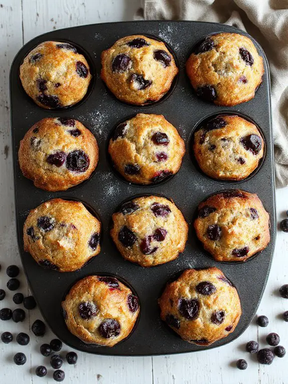 fluffy blueberry muffins perfect