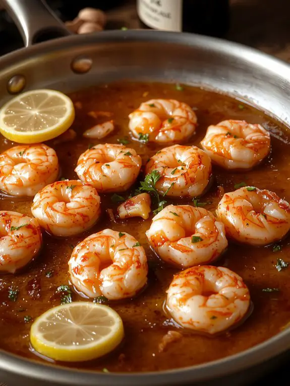 garlic butter shrimp pasta