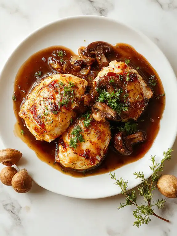 golden brown chicken marsala perfection