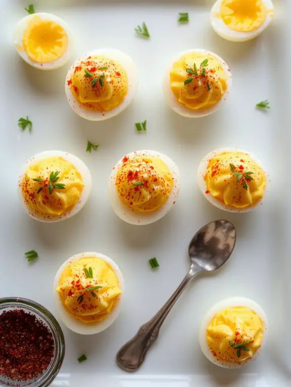 hard boiled yolk filling