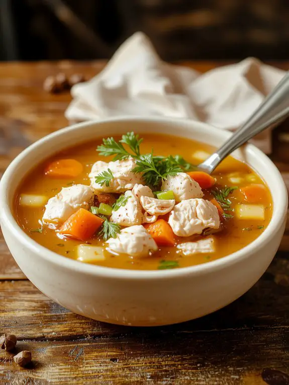 hearty homemade broth dish