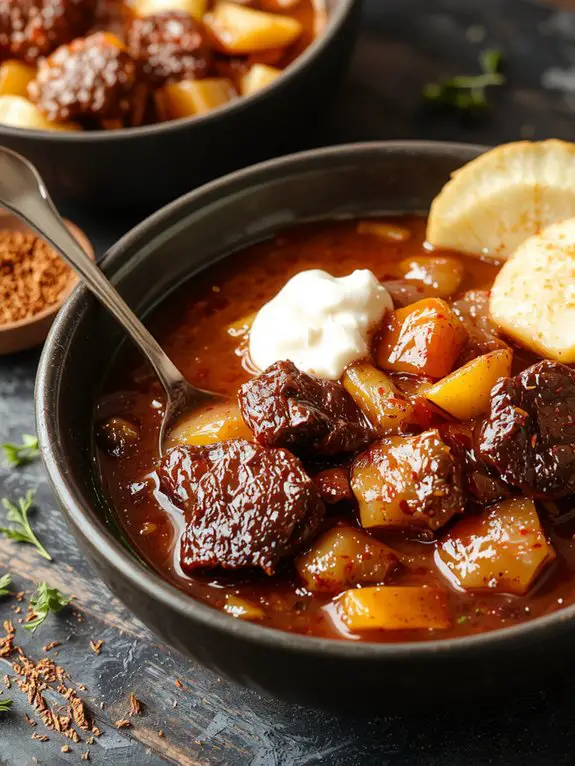 hearty hungarian stew dish