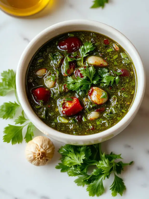herb sauce argentinean origin