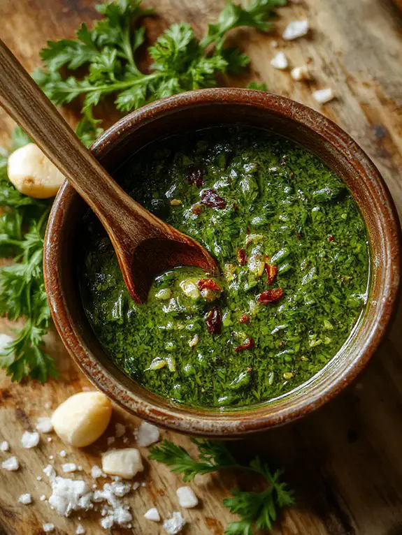 herbaceous tangy saucy vibrant